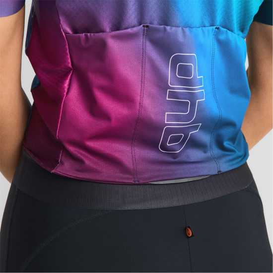 Dhb Dhb Aeron Short Sleeve Jersey 3.0 Unisex Purple Multi 