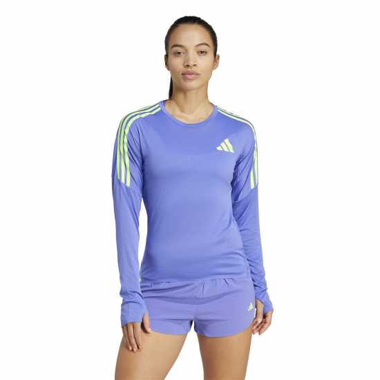 Adidas Горнище С Дълъг Ръкав Adizero Promo Running Long Sleeve Top Womens  Футболни тренировъчни горнища