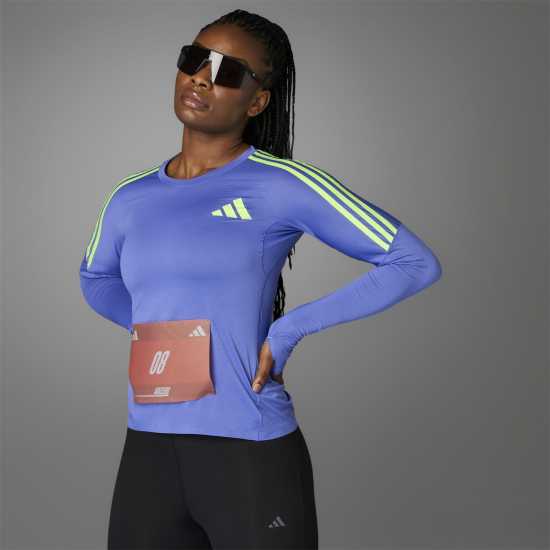 Adidas Горнище С Дълъг Ръкав Adizero Promo Running Long Sleeve Top Womens  Футболни тренировъчни горнища