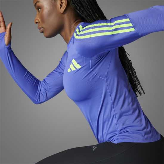 Adidas Горнище С Дълъг Ръкав Adizero Promo Running Long Sleeve Top Womens  Футболни тренировъчни горнища