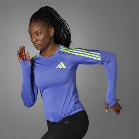 Adidas Горнище С Дълъг Ръкав Adizero Promo Running Long Sleeve Top Womens  Футболни тренировъчни горнища