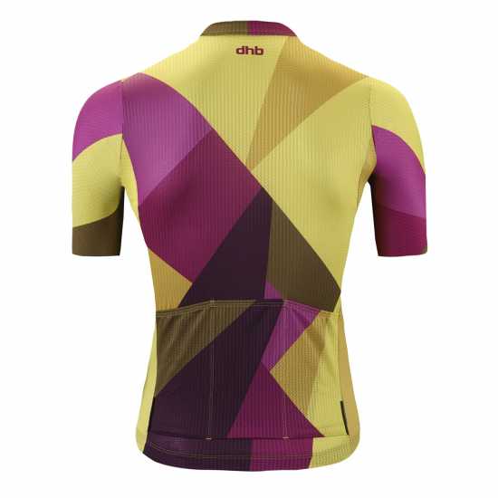 Dhb Dhb Blok Short Sleeve Jersey 3.0 Yellow/Purple 