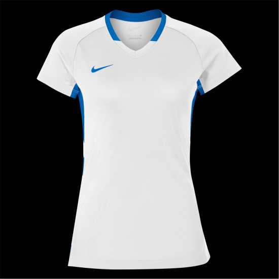 Nike Women's Hockey Polo Shirt Бяло/Кралско синьо Nike Women's Hockey Polo Shirt Бяло/Кралско синьо