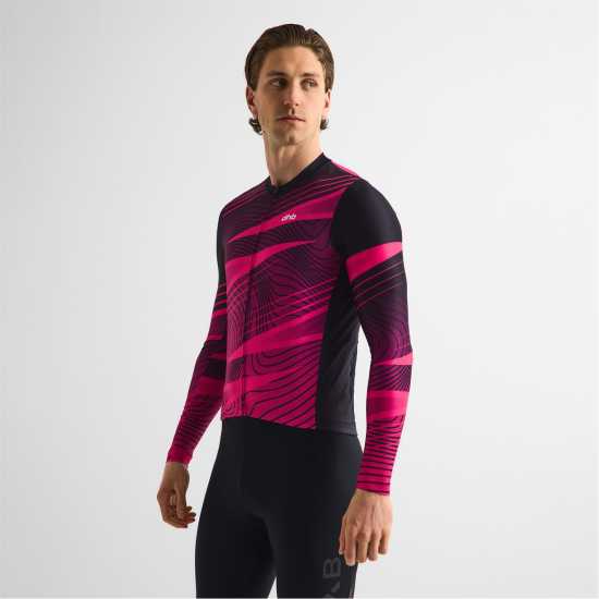 Фланелка С Дълъг Ръкав Dhb Dhb Blok Long Sleeve Jersey 3.0 Unisex Red/Black 