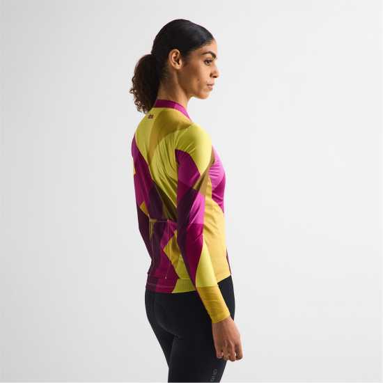 Фланелка С Дълъг Ръкав Dhb Dhb Blok Long Sleeve Jersey 3.0 Unisex Yellow/Purple 
