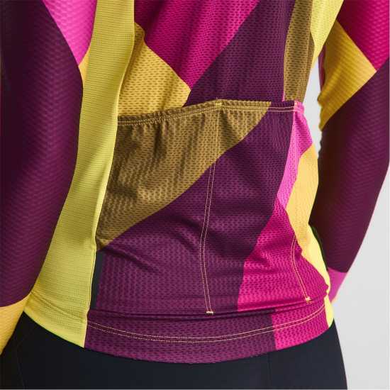 Фланелка С Дълъг Ръкав Dhb Dhb Blok Long Sleeve Jersey 3.0 Unisex Yellow/Purple 
