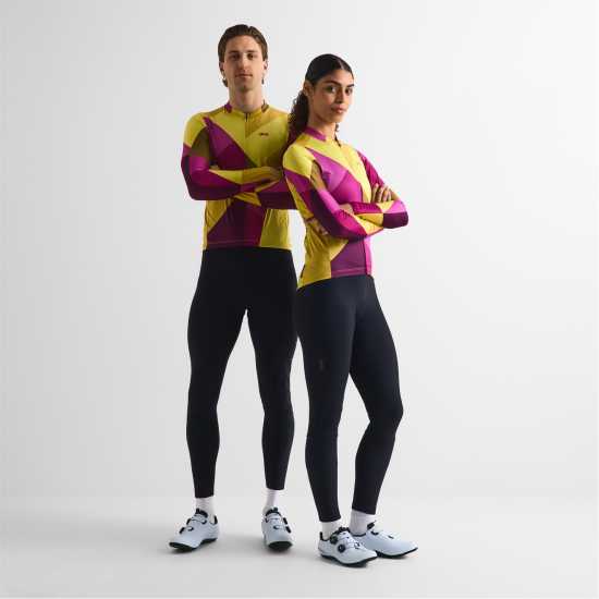 Фланелка С Дълъг Ръкав Dhb Dhb Blok Long Sleeve Jersey 3.0 Unisex Yellow/Purple 