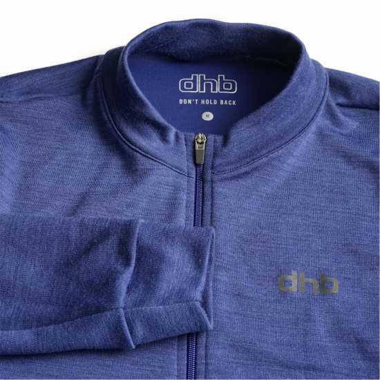 Фланелка С Дълъг Ръкав Dhb Merino Mens Long Sleeve Jersey Синьо съмрак 