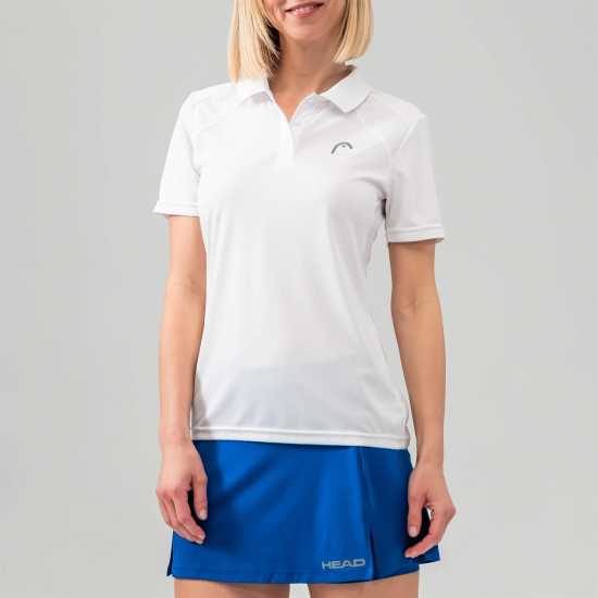 Head Блуза С Яка Club Tech Polo Shirt Womens White Дамски тениски с яка