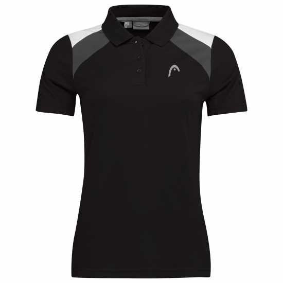 Бадминтон Head Блуза С Яка Club Tech Polo Shirt Womens Черно/Бяло Head Блуза С Яка Club Tech Polo Shirt Womens Черно/Бяло Бадминтон