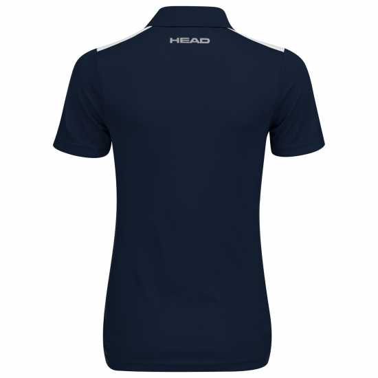 Head Блуза С Яка Club Tech Polo Shirt Womens Dark Blue/White Дамски тениски с яка