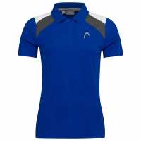 Head Блуза С Яка Tech Polo Shirt Womens Ryl Blue/White Дамски тениски с яка