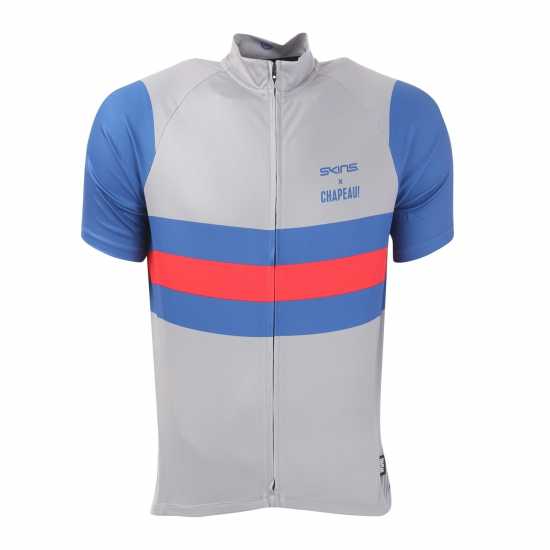 Skins Cycle X Chapeau Short Sleeve Jersey Сиво Мъжки тениски и фланелки