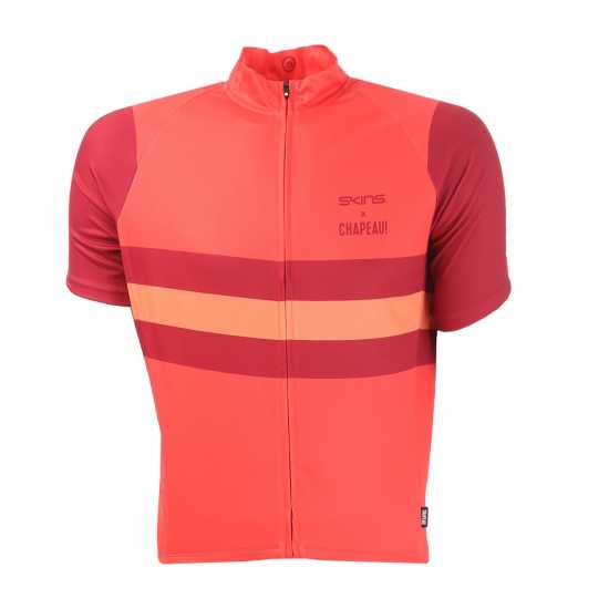 Мъжки тениски и фланелки Skins Cycle X Chapeau Short Sleeve Jersey Червено Skins Cycle X Chapeau Short Sleeve Jersey Червено Мъжки тениски и фланелки