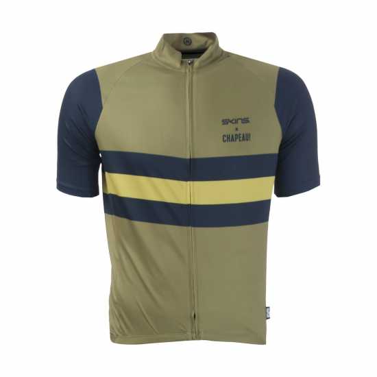 Skins Cycle X Chapeau Short Sleeve Jersey Зелено Мъжки тениски и фланелки