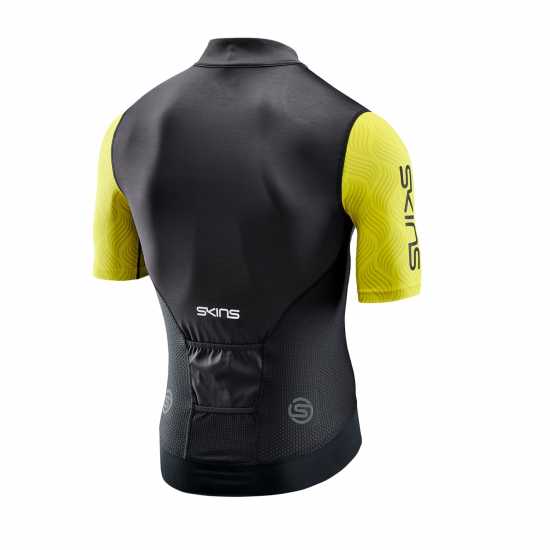 Skins Cycle Elite Short Sleeve Jersey Жълто Мъжки тениски и фланелки