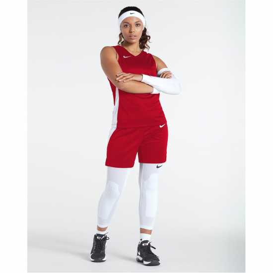 Nike Women's Basketball Shorts Univrsty Red/Wh 