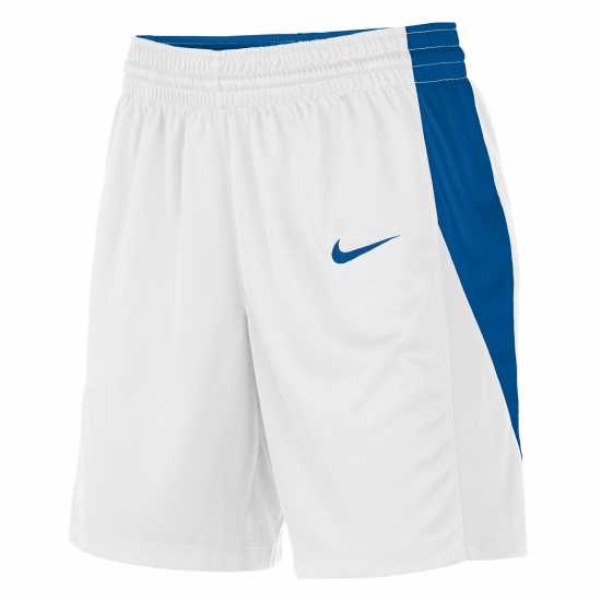 Nike Women's Basketball Shorts White/Ryl Blue 