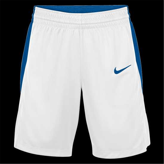 Nike Women's Basketball Shorts White/Ryl Blue 