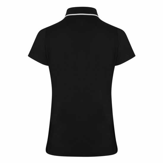 Castore Ss Mdia Polo Ld23 Black Дамски тениски с яка