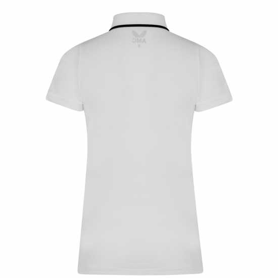 Castore Ss Mdia Polo Ld23 White/Black Дамски тениски с яка