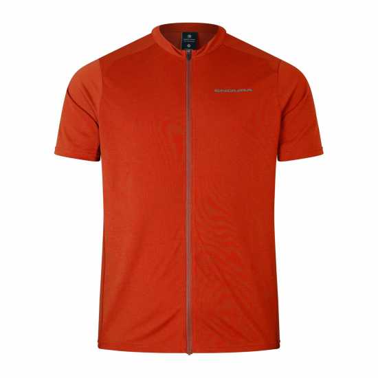 Мъжки тениски и фланелки Endura Loop S/s Zipped Jersey Огнено червено Endura Loop S/s Zipped Jersey Огнено червено Мъжки тениски и фланелки