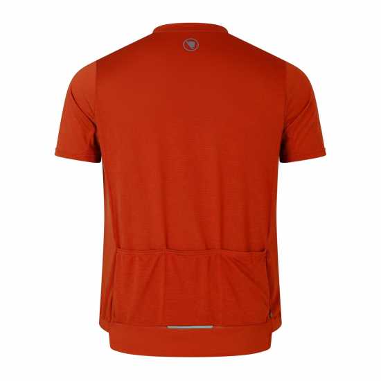 Мъжки тениски и фланелки Endura Loop S/s Zipped Jersey Огнено червено Endura Loop S/s Zipped Jersey Огнено червено Мъжки тениски и фланелки