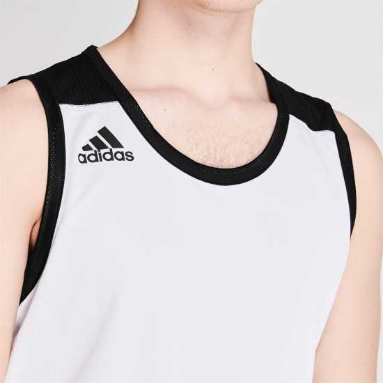 Adidas Reversible Basketball Tank Top  - Мъжко облекло за едри хора
