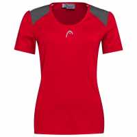 Head Club Tech T-Shirt Womens Red Дамски тениски и фланелки