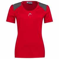 Head Club Tech T-Shirt Womens Червено Дамски тениски и фланелки
