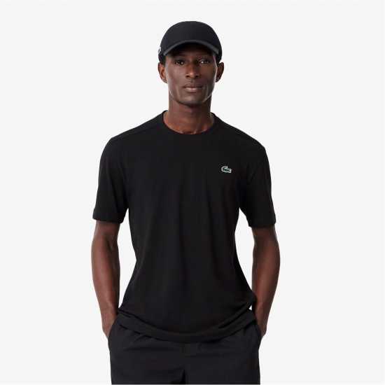 Lacoste Logo Moisture-Wicking Short Sleeve Performance T-Shirt Черно 031 