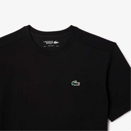 Lacoste Logo Moisture-Wicking Short Sleeve Performance T-Shirt Черно 031 