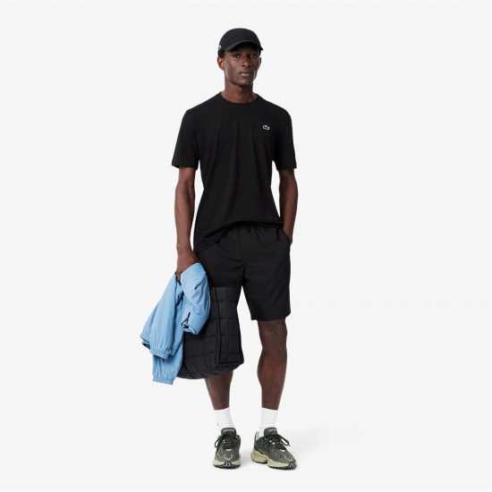 Lacoste Logo Moisture-Wicking Short Sleeve Performance T-Shirt Черно 031 