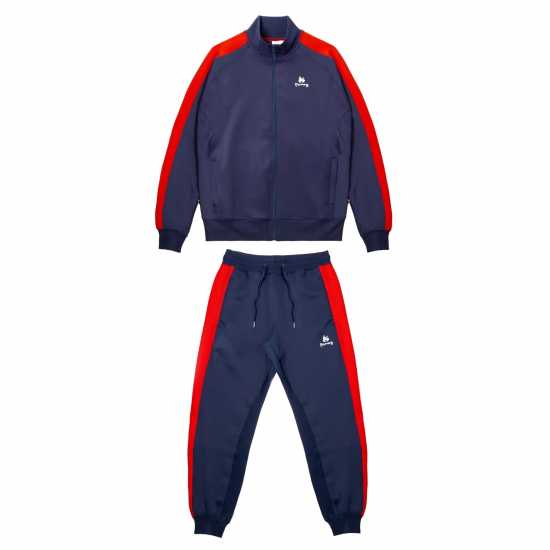 Мъжки спортни екипи в две части Money Crew Tricot Panel Tracksuit Морска синьо/червено Money Crew Tricot Panel Tracksuit Морска синьо/червено Мъжки спортни екипи в две части