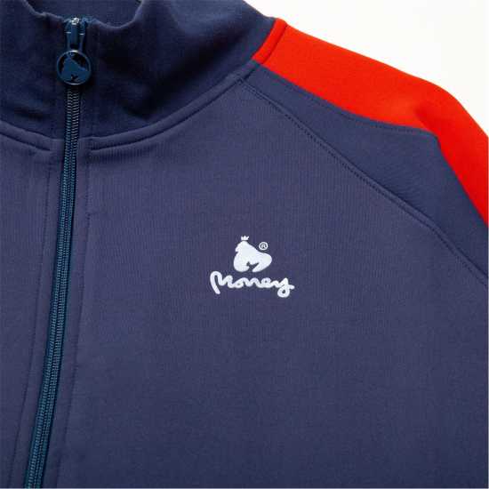 Мъжки спортни екипи в две части Money Crew Tricot Panel Tracksuit Морска синьо/червено Money Crew Tricot Panel Tracksuit Морска синьо/червено Мъжки спортни екипи в две части