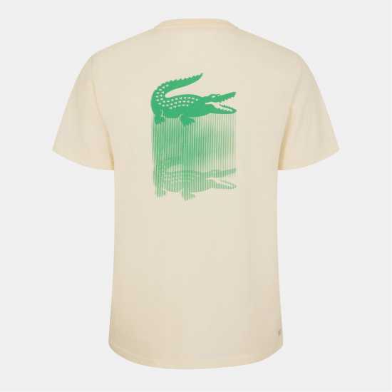 Lacoste Short Sleeve Moisture Wicking Performance T-Shirt Бял ZFJ 