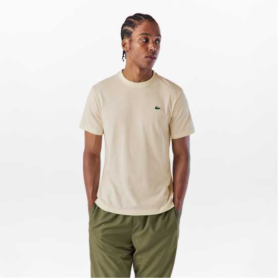 Lacoste Short Sleeve Moisture Wicking Performance T-Shirt Бял ZFJ 