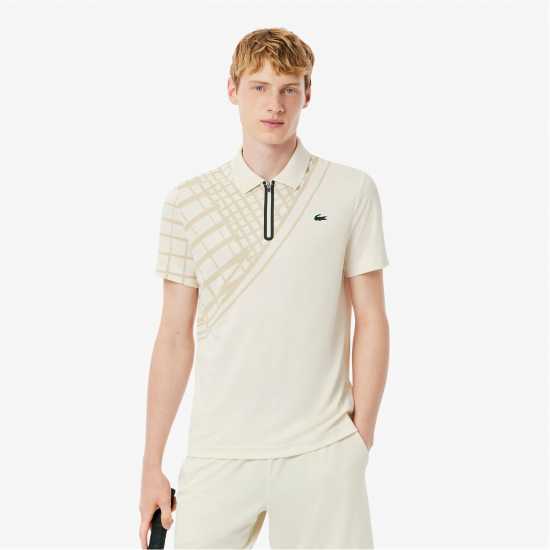 Lacoste Блуза С Яка Us Open Short Sleeve Performance Polo Shirt Бял ZFJ 