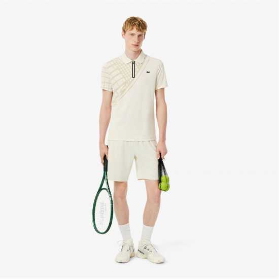 Lacoste Блуза С Яка Us Open Short Sleeve Performance Polo Shirt Бял ZFJ 