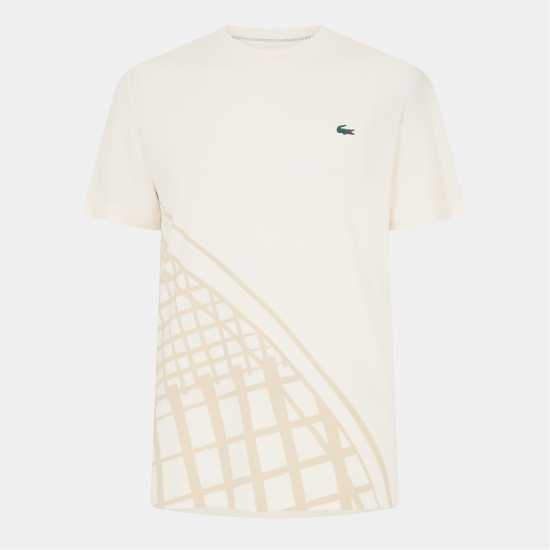 Lacoste Us Open Short Sleeve Performance T-Shirt Бял ZFJ 