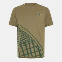 Lacoste Us Open Short Sleeve Performance T-Shirt Зелен E9F Lacoste Us Open Short Sleeve Performance T-Shirt Зелен E9F