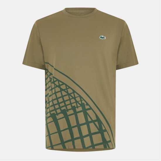 Lacoste Us Open Short Sleeve Performance T-Shirt Зелен E9F Lacoste Us Open Short Sleeve Performance T-Shirt Зелен E9F