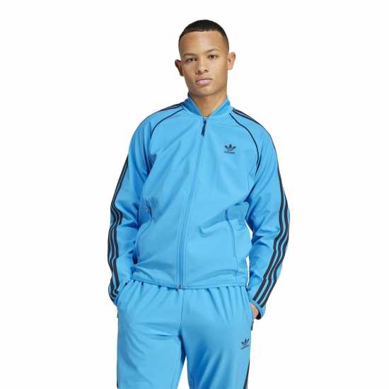 Adidas Originals Performance Tracksuit Tops Blue 