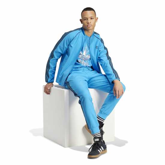 Adidas Originals Performance Tracksuit Tops Blue 