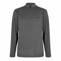 Hugo Boss Boss Men's Green Quarter Zip Performance Tracksuit Top Grey Hugo Boss Boss Men's Green Quarter Zip Performance Tracksuit Top Grey