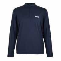 Hugo Boss Boss Men's Green Quarter Zip Performance Tracksuit Top Navy Hugo Boss Boss Men's Green Quarter Zip Performance Tracksuit Top Navy