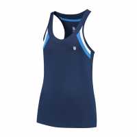 K Swiss Дамски Потник Core Team Tank Top Womens Морска синьо Бадминтон