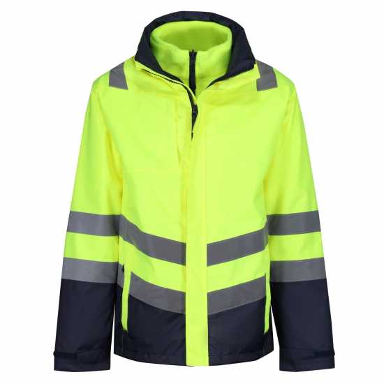 Regatta 3-In-1 Hi-Vis Jacket Жълто/Морско синьо 