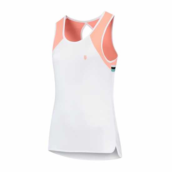 K Swiss Дамски Потник Hypercourt Advantage Tank Top Womens Бяло/Пустинен поток Бадминтон
