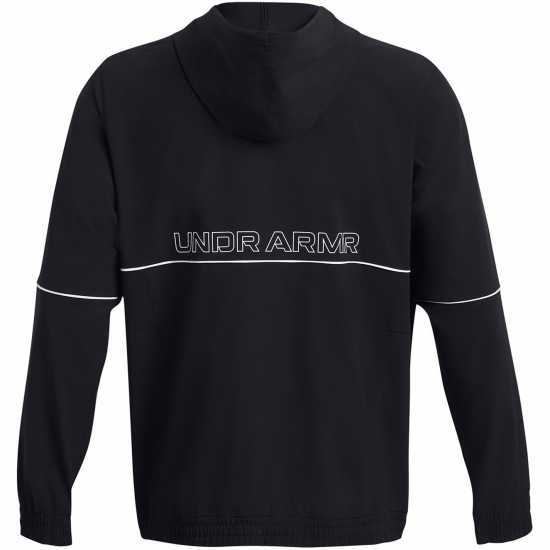 Under Armour Baseline Woven Performance Hoodie Черно 